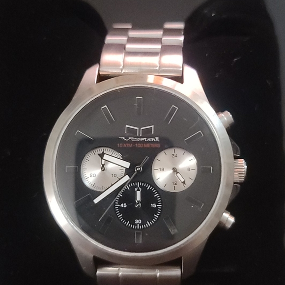 NIB - VESTAL HEIRLOOM CHRONO QUARTZ Silver - Picture 2 of 4